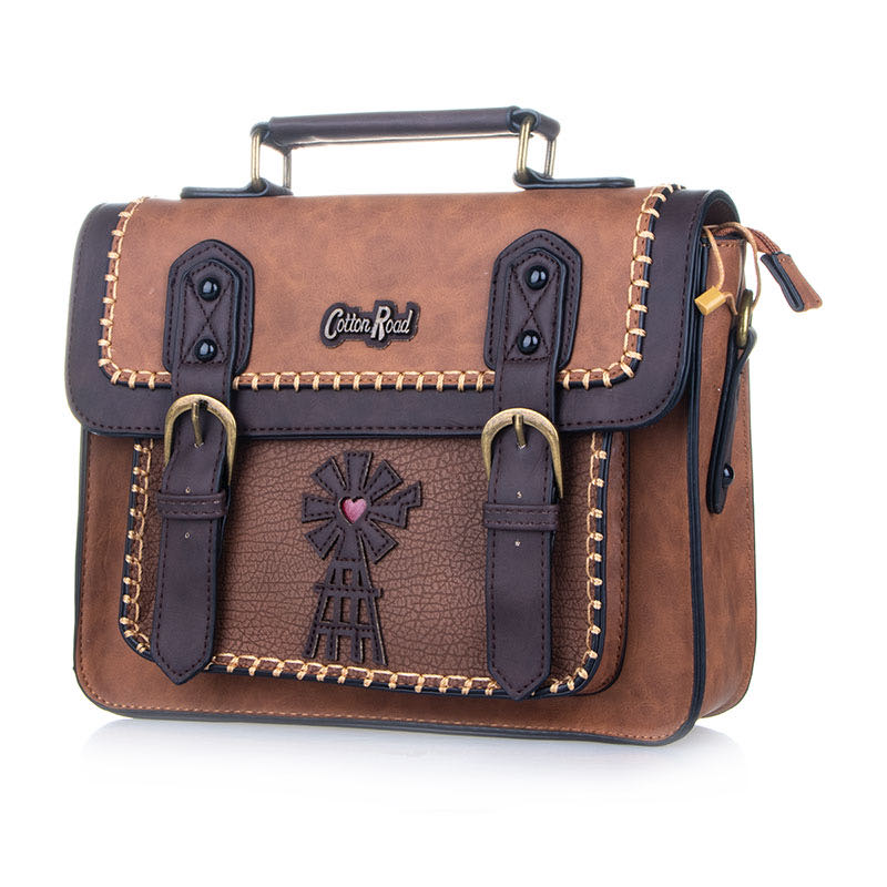 Cotton Road Double Clip Slingbag - Tan