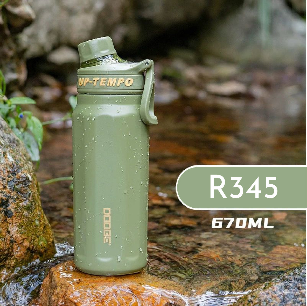 Dodge Up Tempo Water Bottle – 675ml (Screw Cap)