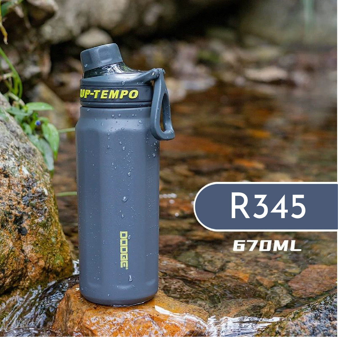 Dodge Up Tempo Water Bottle – 675ml (Screw Cap)
